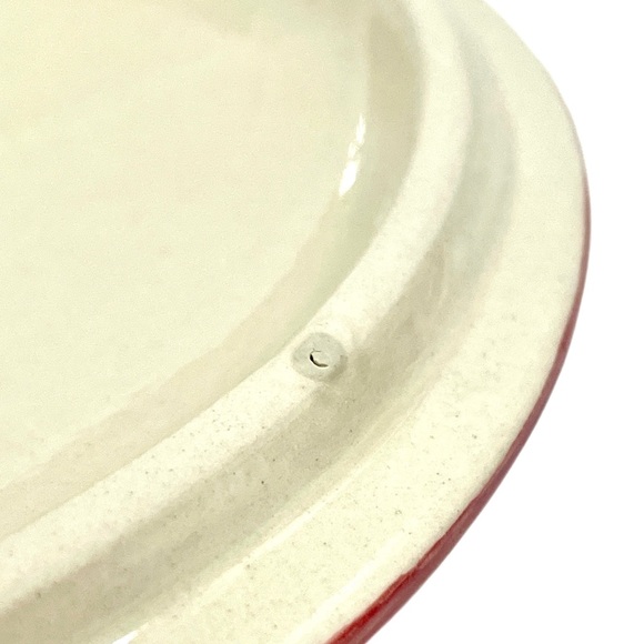 TEMPTATIONS Old World Cranberry Red 9 oz Ramekins & Serving Baskets Set of 2 EUC - Picture 11 of 14